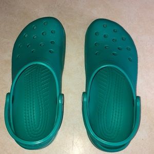 Teal Crocs